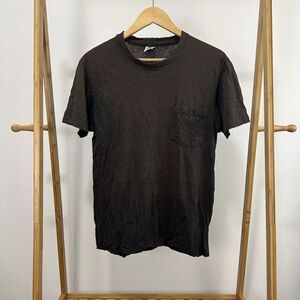 vintage 90s hanes single stitch sun faded pocket tee